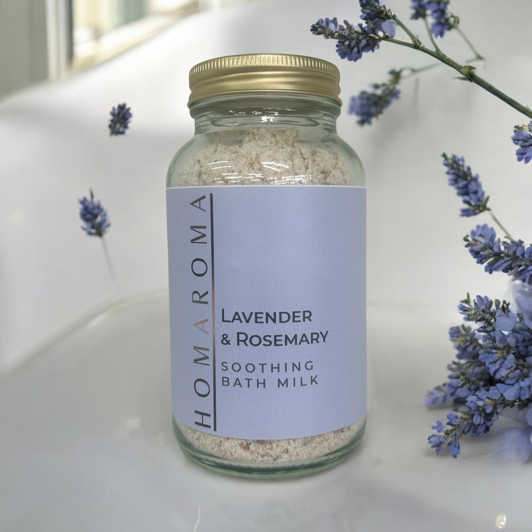 Soothiing Bath Milk with Rosemary & Lavender Essential Oils