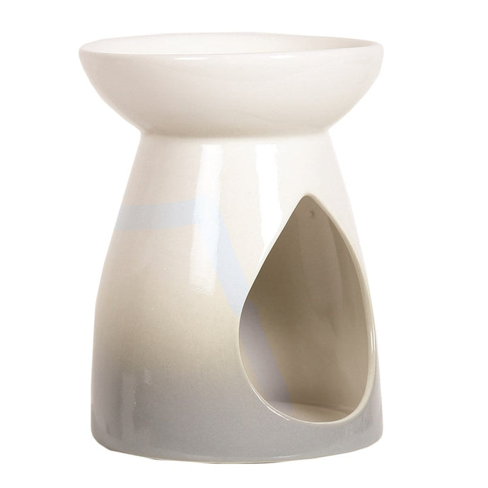 Wax Melt Burner - Grey Teardrop Burner