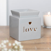 Load image into Gallery viewer, Casa Aromatica Grey Love Cut Out Burner